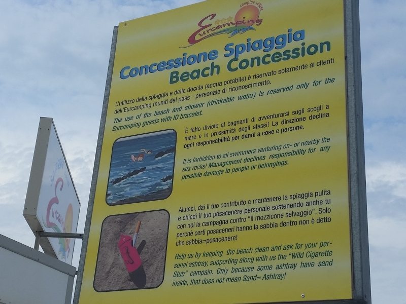 Non inquinare la spiaggia