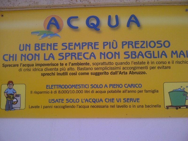 Non sprecare acqua