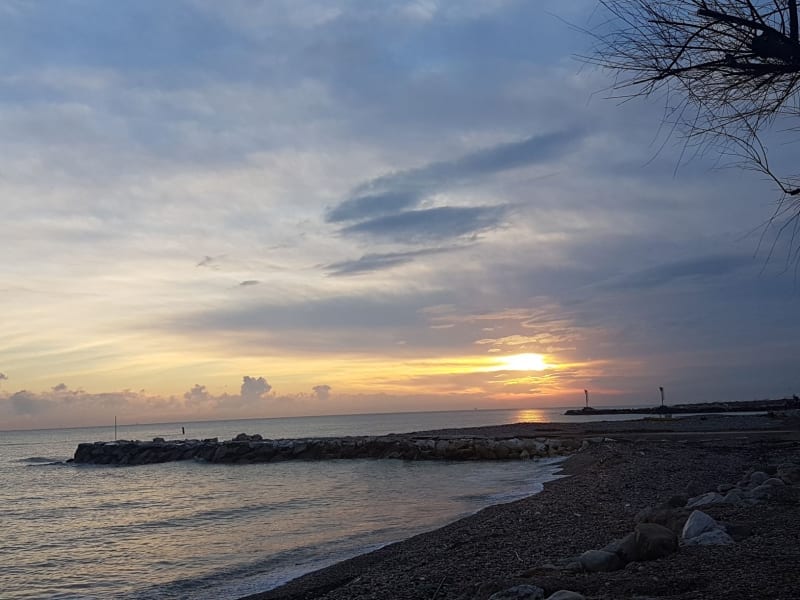 Campingstrand Sonnenaufgang