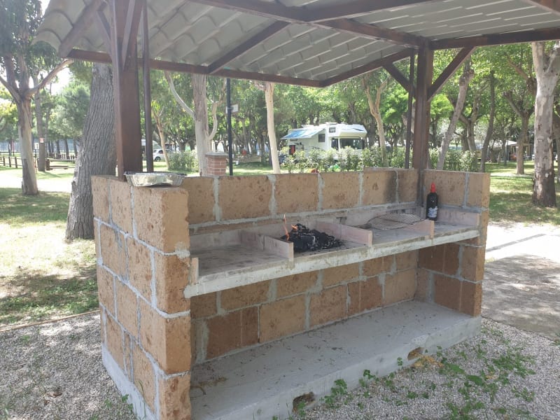 Camping Grillplatz Holzkohle