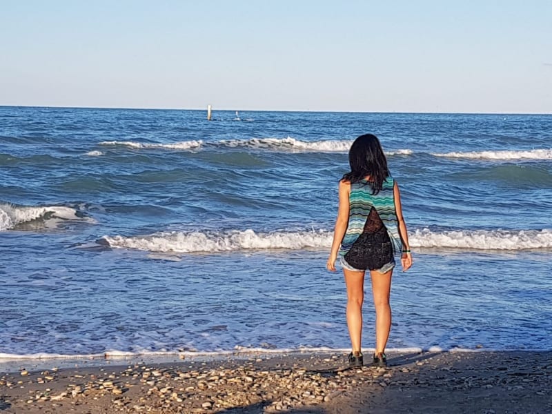 Strand Adria Baden Spaziergang